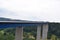 MoseltalbrÃ¼cke, Germany - 07 28 2022: long tall concrete bridge with average traffic