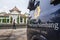 Moslem people in Palembang Great Mosque, the biggest mosque in Palembang, South Sumatra, Indonesia.