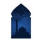 Mosque Arabian Window View Symbol Illustration Design