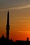 mosque and church in cairo in egypt in africa