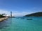 Mosque on the edge of Sea with crystal clear tropical waters. Malaysia