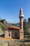 Mosque in the historic Rumelihisari or Rumelian Castle in Istanbul. Turkey