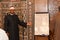 A mosque Imam preacher gives a lecture on the prophetic biography and the prophet practices and Sunnah