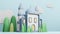 Mosque Islamic display 3d illustration 3D rendering