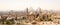 The Mosque-Madrassa of Sultan Hassan In front of the Giza Pyramids, Cairo, Egypt