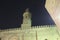 The mosque minaret in the old city town.