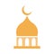 Mosque moon temple ramadan arabic islamic celebration tone color icon