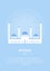 Mosque. Muslim architecture. Religious buildings. East. Vector illustration