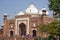 The mosque near the mausoleum of the Taj Mahal in India Agra