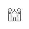 Mosque outline icon