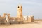 Mosque in ruined old Arab traditional town Al Jumail, Qatar. Middle East. Persian Gulf.