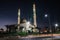 Mosque in Sharm el Sheikh at night illumination, Egypt