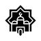 Mosque star vector illustration, Ramadan related solid icon