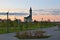 Mosque `Taub`. View from Central Park. Naberezhnye Chelny. Tatarstan