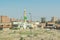 Mosque in a typical landscape of Cairo