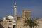 Mosque and wind towers in Bastakia Quarter, Old Dubai, United Arab Emirates