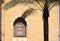 Mosque window and Palm Tree, Lebanon