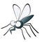 Mosquito with bent proboscis