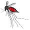 Mosquito -bloody. Sanguineous