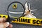 Mosquito Dead Closeup Crime Scene Magnifying Marker