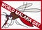 Mosquito Full of Blood with Forbidden Sign in Malaria Day, Vector Illustration