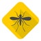 Mosquito icon with long shadow