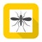 Mosquito icon with long shadow