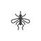 Mosquito icon vector