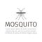 Mosquito icon vector. Vector graphic