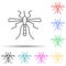 mosquito multi color style icon. Simple thin line, outline  of pest control and insect icons for ui and ux, website or