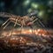 Mosquito in natural habitat (generative AI