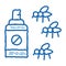 Mosquito Spray doodle icon hand drawn illustration