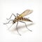 mosquito on a white background close-up.