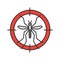 Mosquitoes target color icon