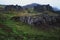 Moss covered cliffs