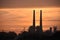 Moss Landing Power Plant at sunset