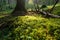 Moss in Pine forest