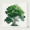 moss trees canvas painting tree of life