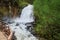 moss, water, brook, leaves, stones, nature, waterfall, landscape, mystery, tree, trunk, broken, bracken.