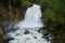 moss, water, brook, leaves, stones, nature, waterfall, landscape, mystery, tree, trunk, broken, bracken.