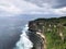 The most beautiful cape Uluwatu in Bali overlooking the ocean