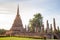 The most beautiful Viewpoint Historic temple of Sukhothai Historical Park, Thailand