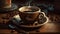 Most delicious coffee realistic photography generative AI