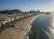 The most famous beach in the world. Copacabana beach. Rio de Janeiro city.