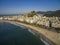 The most famous beach in the world. Copacabana beach. Rio de Janeiro city.