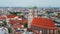 Most famous church in Munich - the Frauenkirche Cathedral in the historic district - aerial view