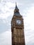 The most famous London landmark Big Ben clock tower with blue sky