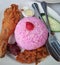 Most famous nasi lemak strawberry at Cameron Highlands, Pahang Malaysia.