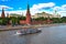 Most famous Russian landmark historical fortress Kremlin. This is the symbol of the Russian capita