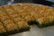 The most famous Turkish dessert, pistachio baklava